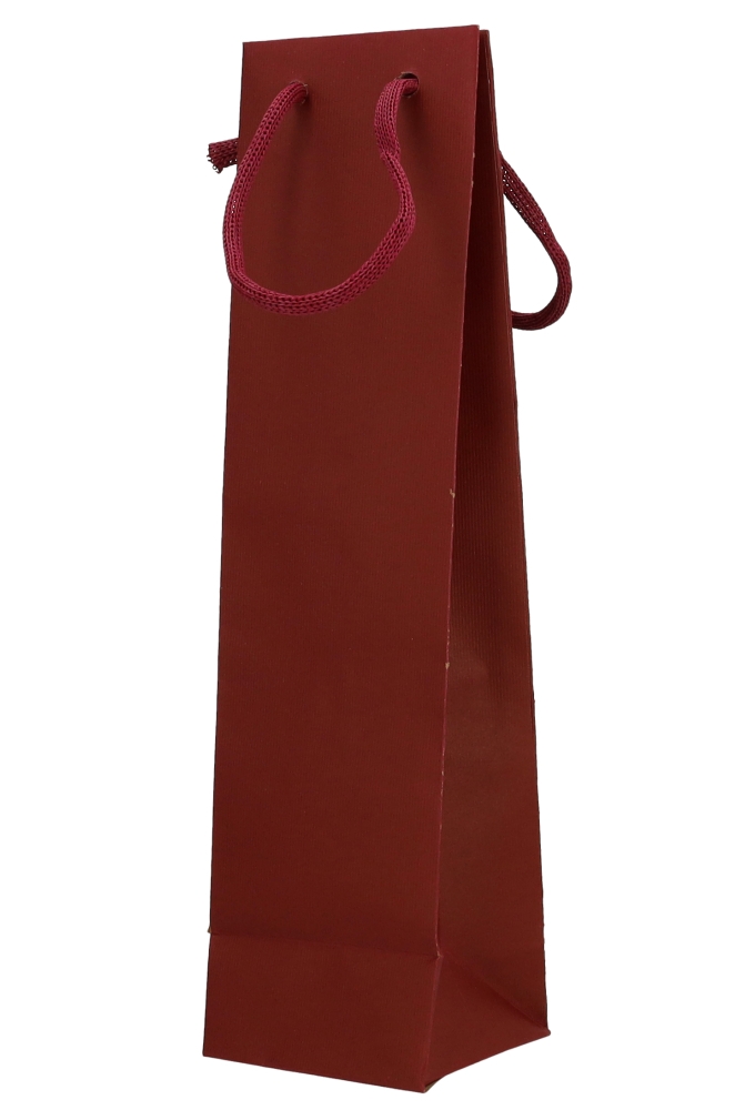 Wijntasjes Vintura Bordeaux Rood Met Koord 1 Fles 10x9x38cm 20stuks
