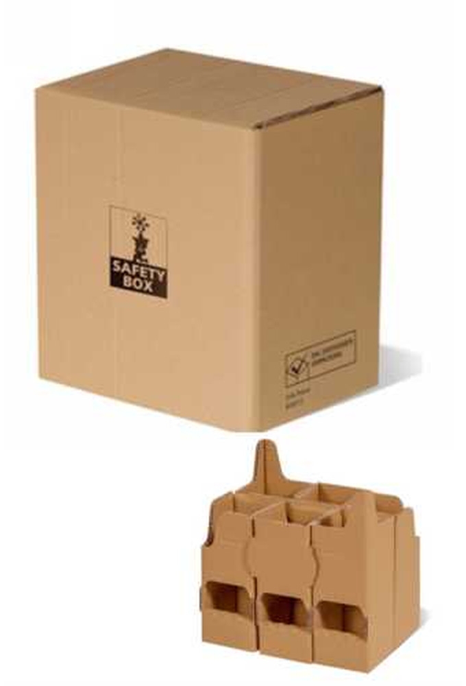 Bier Verzendverpakking 6 Flesjes 27.5x20x28.5cm Met inlay 30stuks