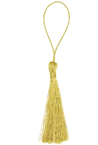 Decoratie Kwastje Tassel Goud 5.5cm 70stuks