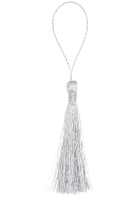 Decoratie Kwastje Tassel Zilver 5.5cm 70stuks