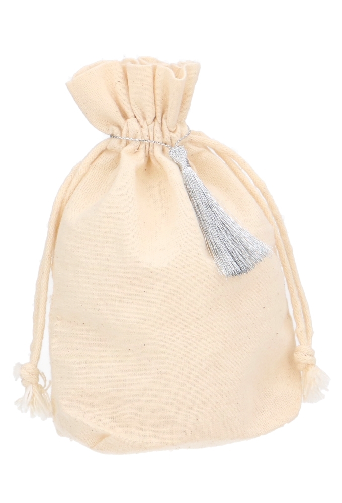 Decoratie Kwastje Tassel Zilver 5.5cm 70stuks