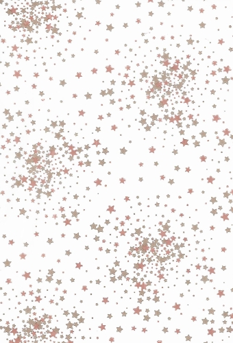 Zijdevloei - Vloeipapier Bedrukt Kerst Little Stars Wit 50x70cm 25vellen