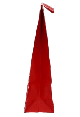 Blokbodemzakjes Lunaro Rood Kraft & Venster 9x5x20.5cm 250ml 100stuks