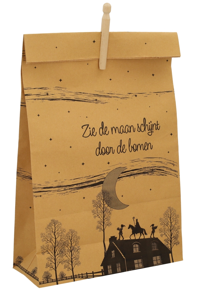 Sintzak Groot Kraft Zie De Maan Schijnt Door De Bomen 28x11x45cm 50stuks