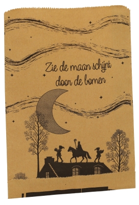 Sintzakjes Sint Zie De Maan Schijnt Door De Bomen 18x25cm 100stuks