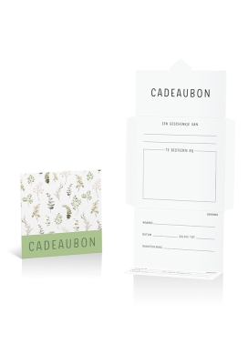 Kadobon + Cadeau Envelop Viva Fresh Herbs 12x12x1.5cm 10stuks