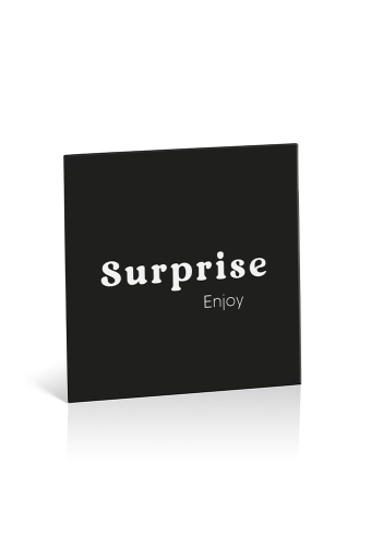 Kadobon + Cadeau Envelop Viva Surprise Black 12x12x1.5cm 10stuks