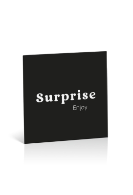 Kadobon + Cadeau Envelop Viva Surprise Black 12x12x1.5cm 10stuks