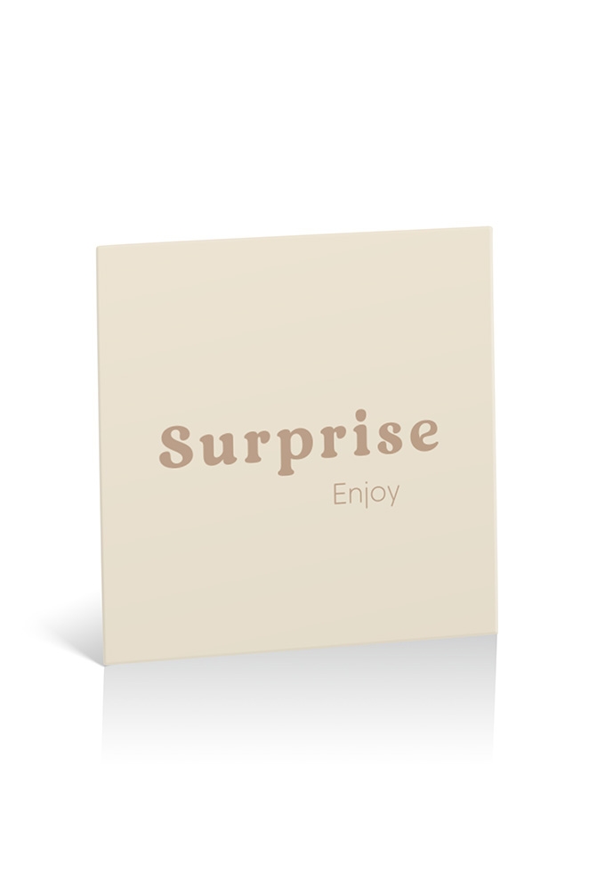 Kadobon + Cadeau Envelop Viva Surprise Cream 12x12x1.5cm 10stuks