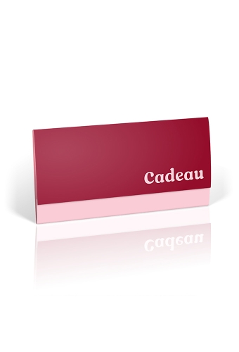 Cadeaubon + Cadeau Envelop Nuance Bordeaux Pink 21.5x10.5cm 10 stuks