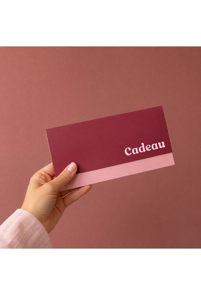 Cadeaubon + Cadeau Envelop Nuance Bordeaux Pink 21.5x10.5cm 10 stuks