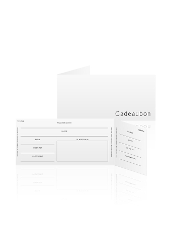 Cadeaubon + Cadeau Envelop Nuance Christmas Bordeaux 21.5x10.5cm 10 stuks