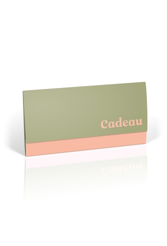 Cadeaubon + Cadeau Envelop Nuance Olive Pink 21.5x10.5cm 10 stuks