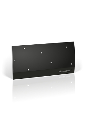 Cadeaubon + Cadeau Envelop Nuance Stars Black 21.5x10.5cm 10 stuks