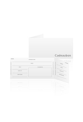 Cadeaubon + Cadeau Envelop Nuance Stars Green 21.5x10.5cm 10 stuks