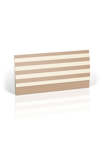 Cadeaubon + Cadeau Envelop Nuance Stripes Taupe 21.5x10.5cm 10 stuks