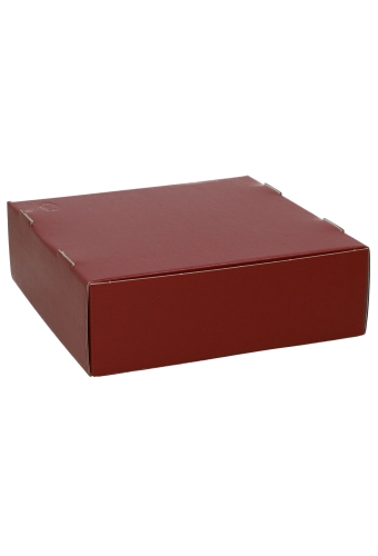Geschenkdoos Vista Venster Bordeaux 25x25x8cm 100stuks