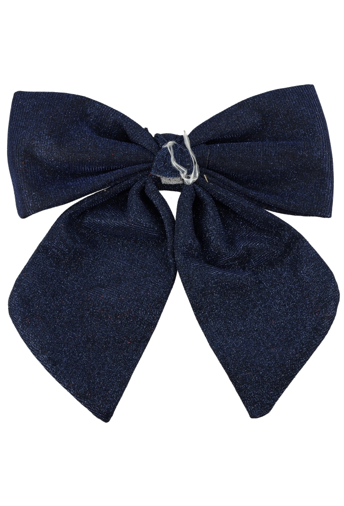 Decoratie Strik Lindos Blauw Glitter 22x25cm 1 stuks