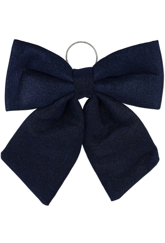 Decoratie Strik Lindos Blauw Glitter 34x36cm 1stuks