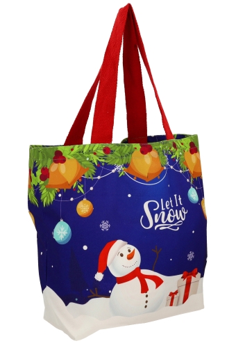 Luxe Kersttas Let It Snow 43x12x35cm 10stuks