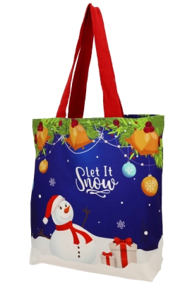 Luxe Kersttas Let It Snow 43x12x35cm 10stuks