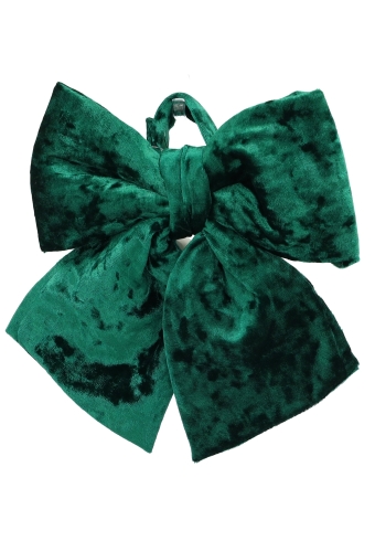 Strik Velora Velvet Groen Met 2 lussen 23x29cm 1 stuks