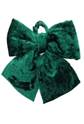 Strik Velora Velvet Groen Met 2 lussen 23x29cm 1 stuks