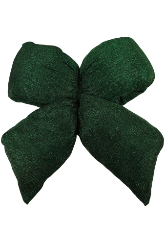 Strik Vellino Bolle Glitter Velvet Groen Met 2 lussen 17x21cm 1 stuks