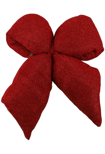 Strik Vellino Bolle Glitter Velvet Rood Met 2 lussen 17x21cm 1 stuks