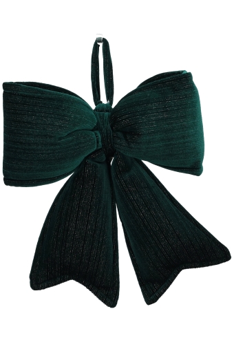 Strik Vellino Glitter Velvet Donker Groen Met 2 lussen 29x36cm 1 stuks