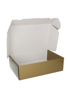 Luxe Verzenddoos Rolo Goud Blinkend 35x24x10.5cm 25stuks