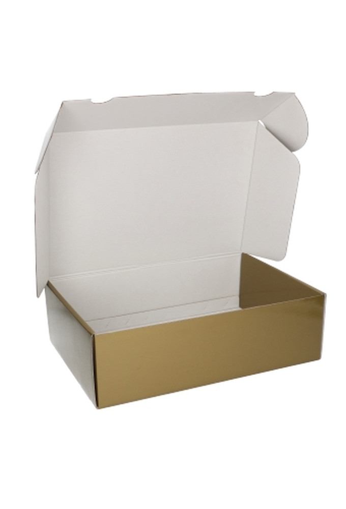 Luxe Verzenddoos Rolo Goud Blinkend 35x24x10.5cm 25stuks