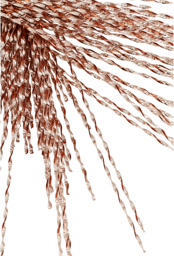 Kado Decoratie Twists Spirella Rosegoud 3mm x 80cm 50stuks