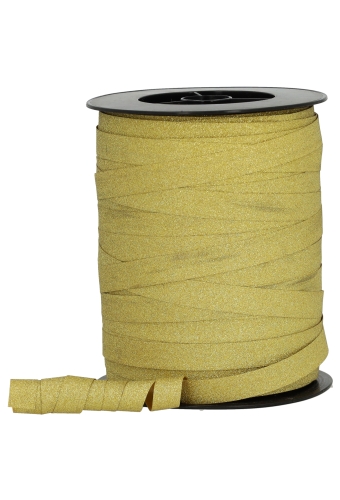 Krullint Glitter Goud 10mm x 150 meter