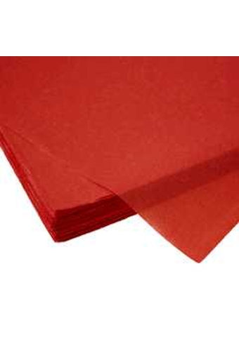 Zijdevloei - Vloeipapier Onbedrukt Rood 50x75cm 240 vellen 18gram