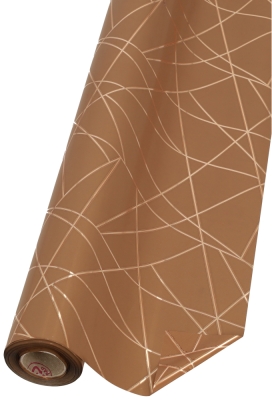 Kadofolie Dubbelzijdig Prisma Champagne Koper 70 cm × 50meter