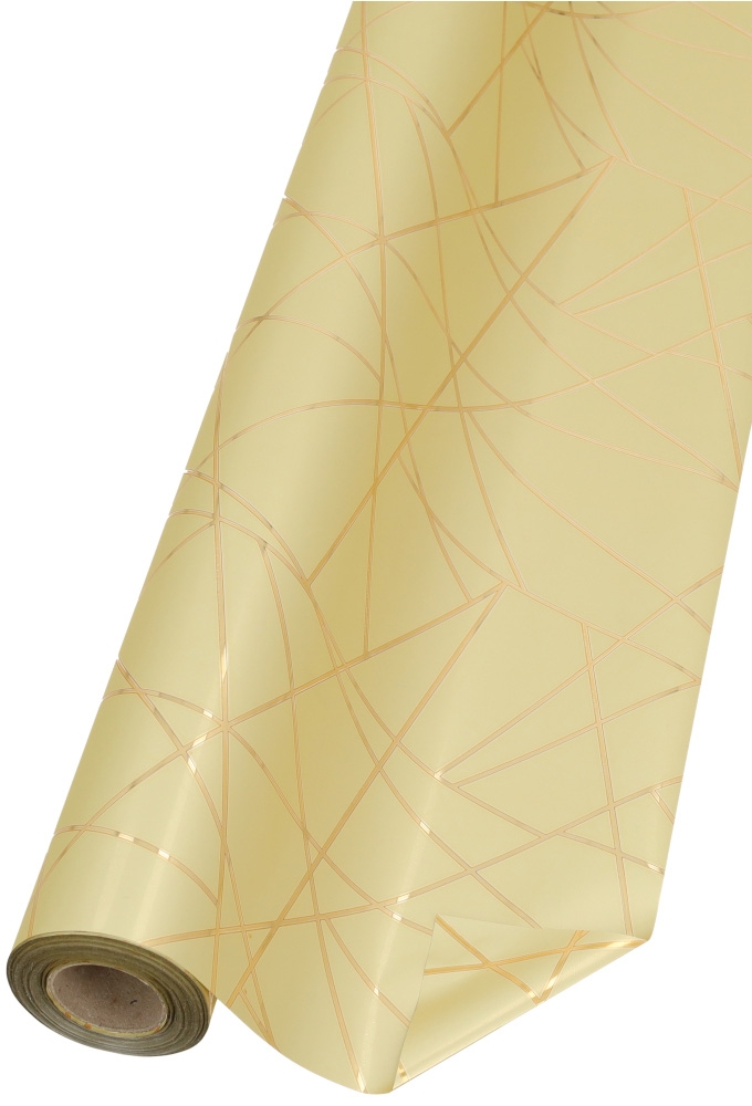 Kadofolie Dubbelzijdig Prisma Champagne Goud 70 cm × 50meter
