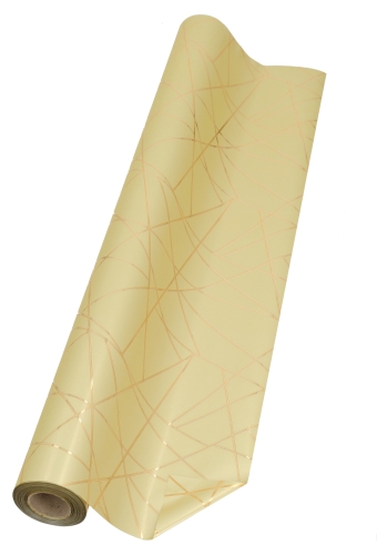 Kadofolie Dubbelzijdig Prisma Champagne Goud 70 cm × 50meter