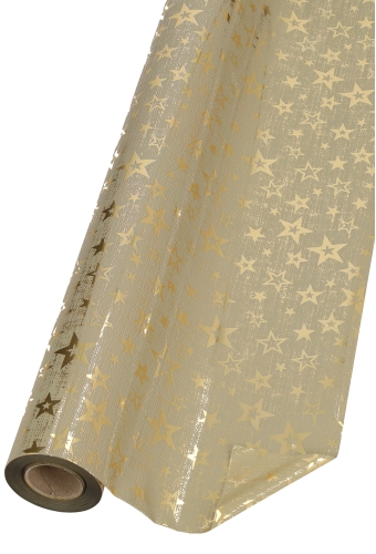 Kerstfolie Dubbelzijdig Starlux Goud 70 cm × 50meter