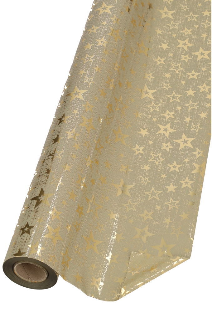 Kerstfolie Dubbelzijdig Starlux Goud 70 cm × 50meter