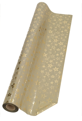 Kerstfolie Dubbelzijdig Starlux Goud 70 cm × 50meter