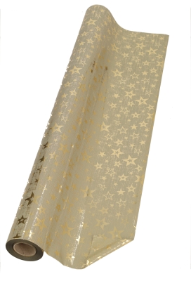 Kerstfolie Dubbelzijdig Starlux Goud 70 cm × 50meter