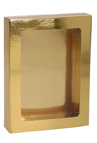 Chocoladeletterdozen Goud GK1 13x9x2.5cm 50stuks