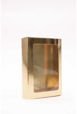 Chocoladeletterdozen Goud GK1 13x9x2.5cm 50stuks
