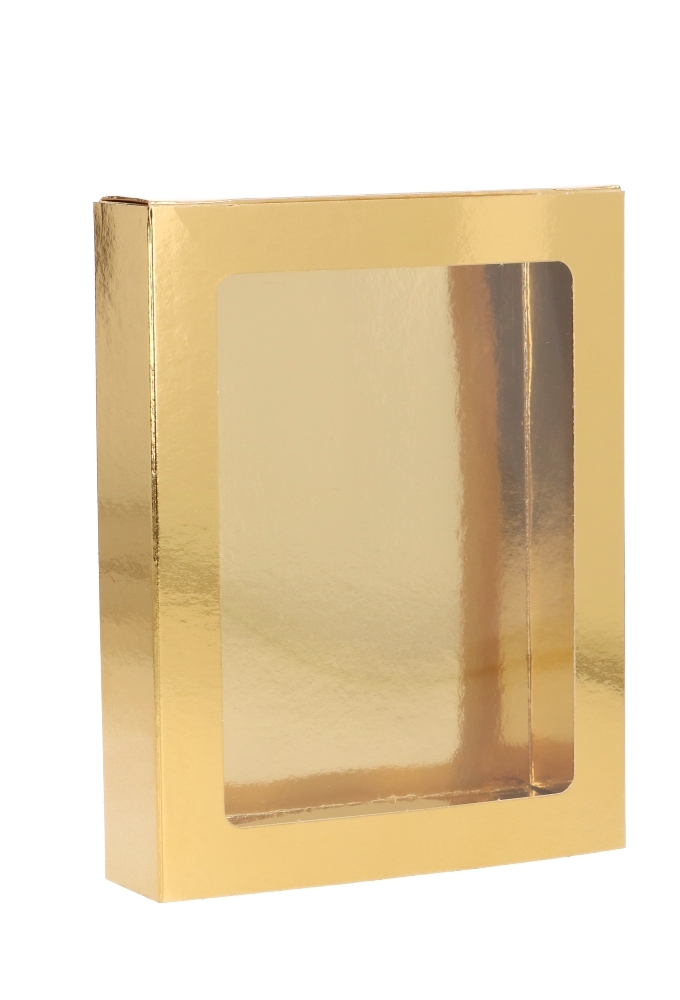 Chocoladeletterdozen Goud GK4 15x11x3.1cm 50stuks