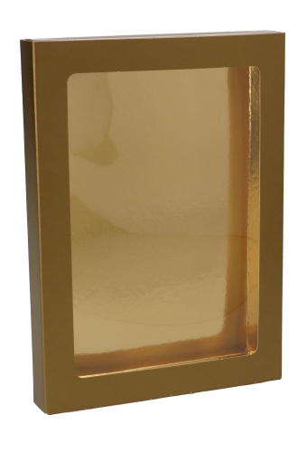 Chocoladeletterdozen Goud GK7C 17.7x14.2x2cm 60stuks
