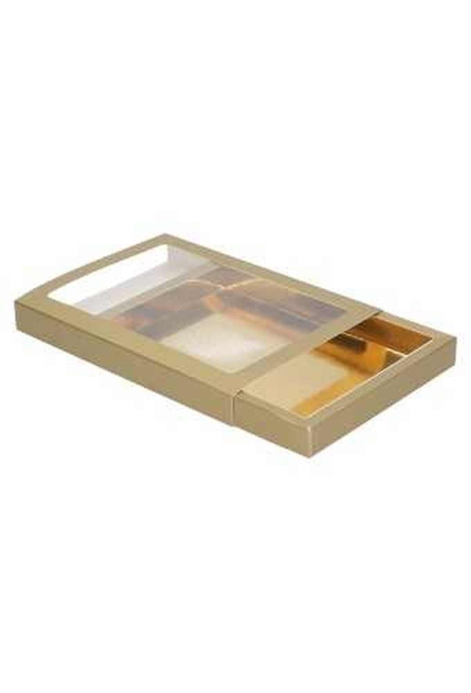 Chocoladeletterdozen Goud GK7C 17.7x14.2x2cm 60stuks