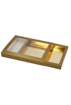 Chocoladeletterdozen Goud GK7C 17.7x14.2x2cm 60stuks