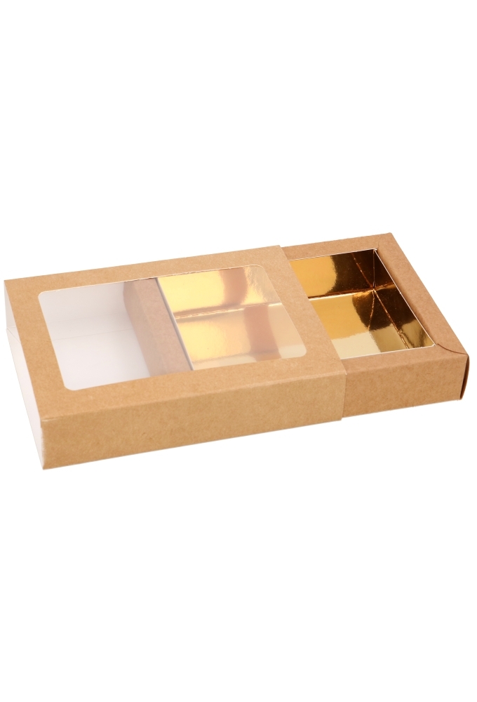 Chocoladeletterdozen Kraft GK1 13x9x3cm 100stuks