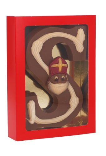 Chocoladeletterdozen Rood GK7 17.7x12.2x3.5cm 48stuks